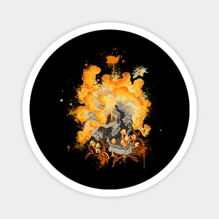 The last of us clicker skull Magnet